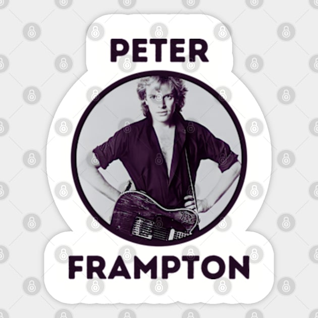 peter frampton ll burgundy Sticker by claudia awes